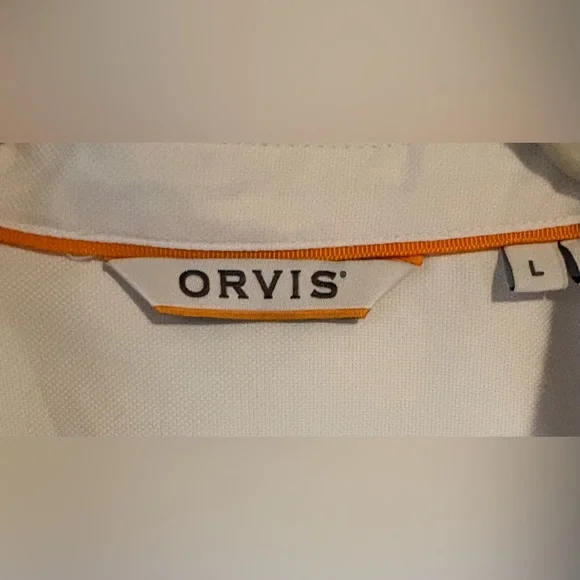 Orvis White Long Sleeve Open-Air Caster Shirt Designed for Outdoor Performance - Picture 2 of 12